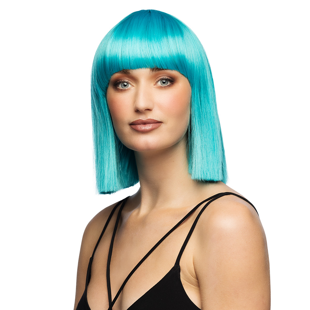 Pruik Djamilla azure blue high quality