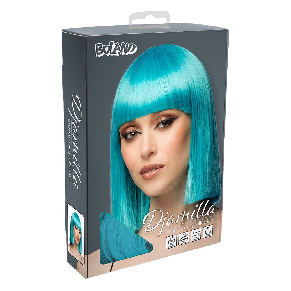 Pruik Djamilla azure blue high quality