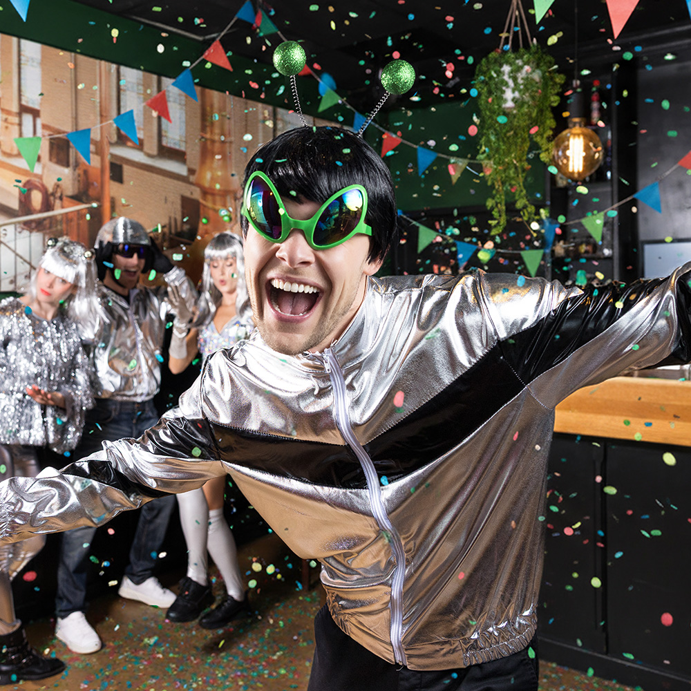 Jasje Cosmic metallic zilver (M/L)