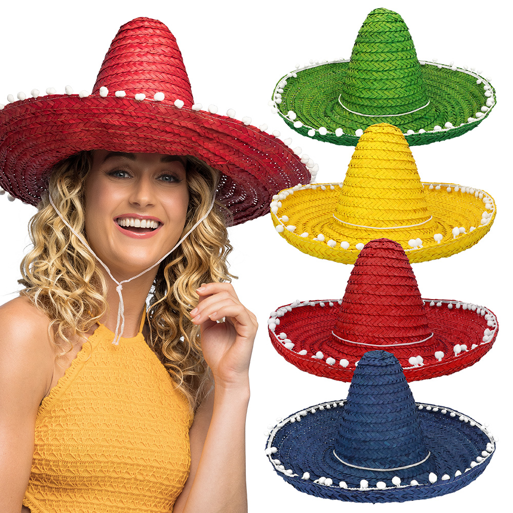 Sombrero Ernesto 4 kleuren ass. (Ø 50 cm)