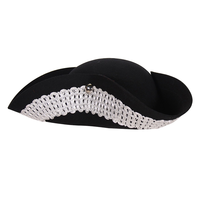 Hoed piraat brede galon