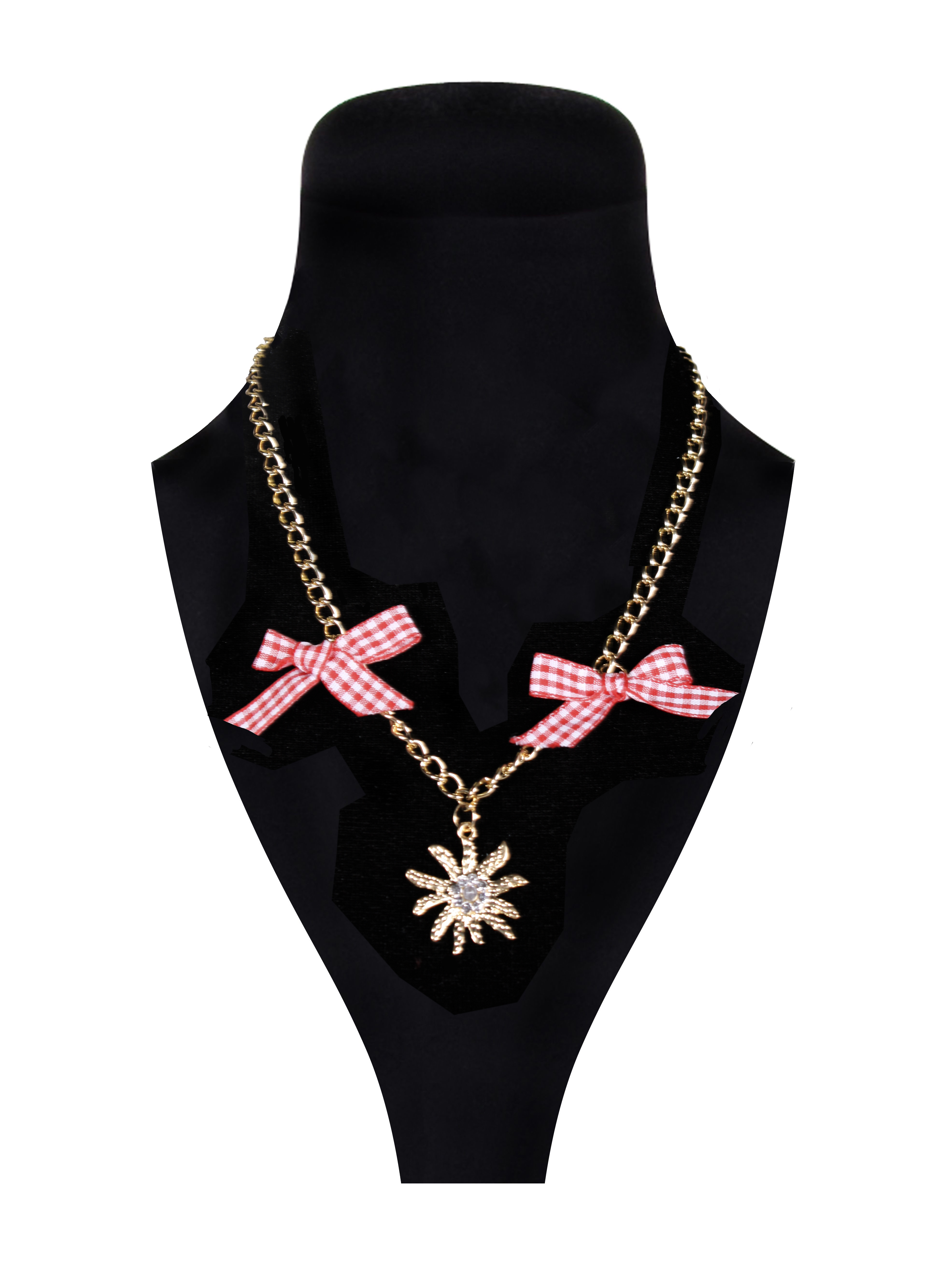 Dirndl ketting edelweiss