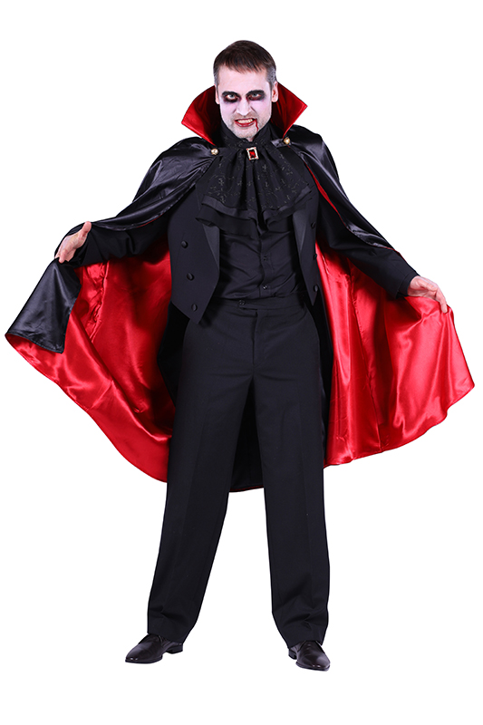 Dracula cape met staande kraag