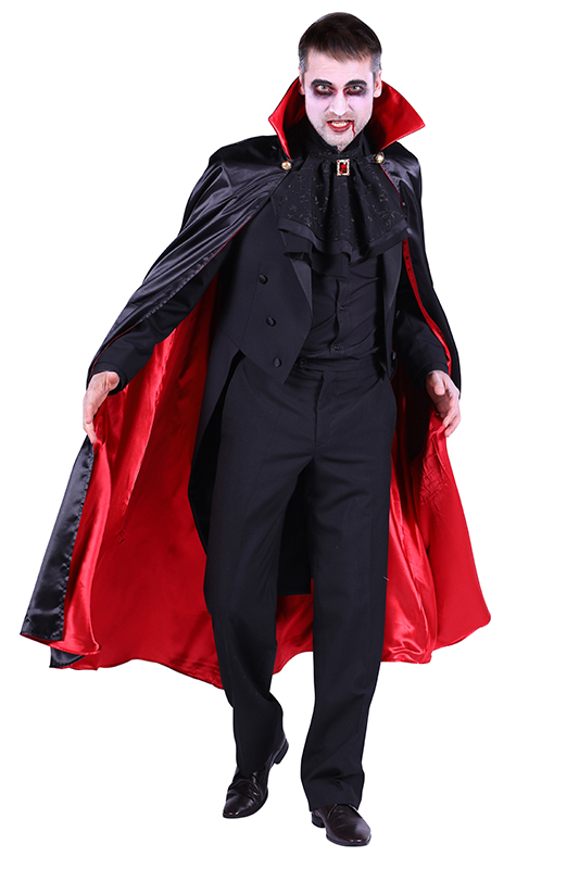Dracula cape met staande kraag