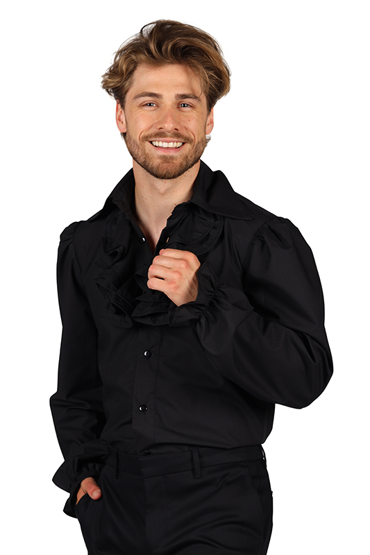 Blouse heer met jabot luxe