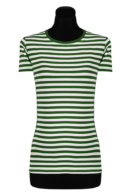 Gestreept shirt vrouw met korte mouw