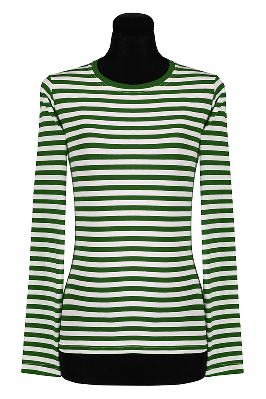 Gestreept shirt dame lange mouw