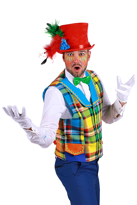 Themavest heer clown ''Bubbles''