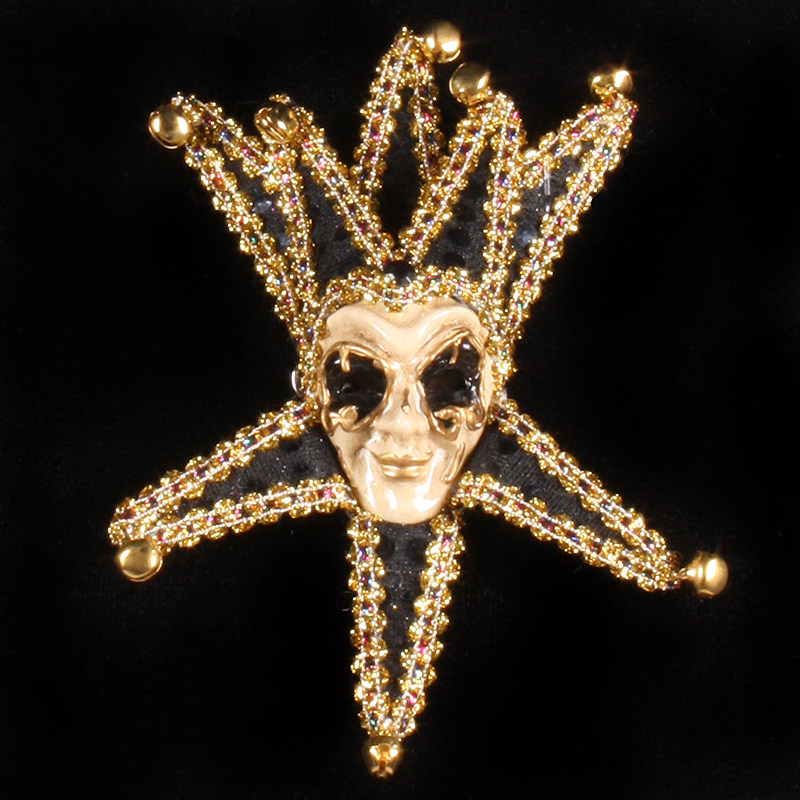 Venitiaans miniatuur masker '''Grinn''