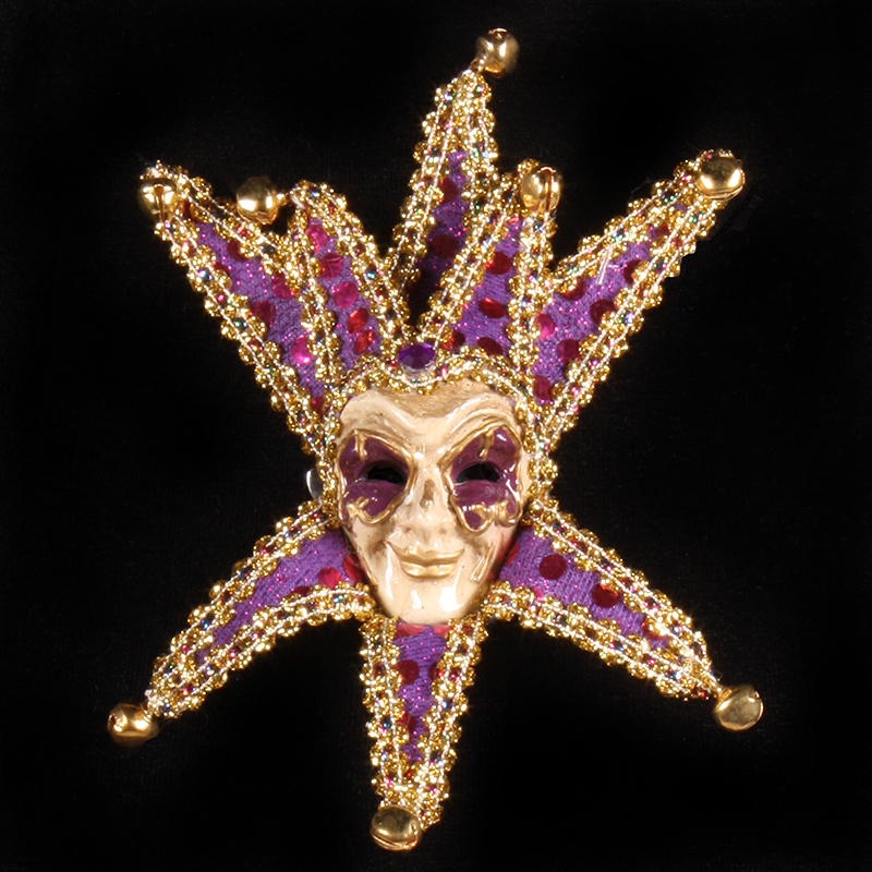 Venitiaans miniatuur masker '''Grinn''