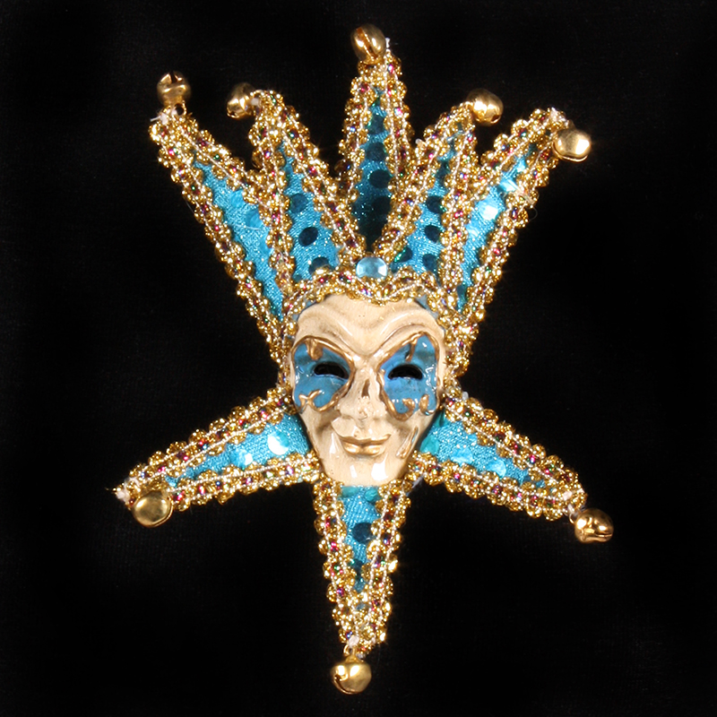 Venitiaans miniatuur masker '''Grinn''