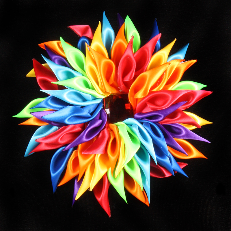 Gevouwen satijn bloem