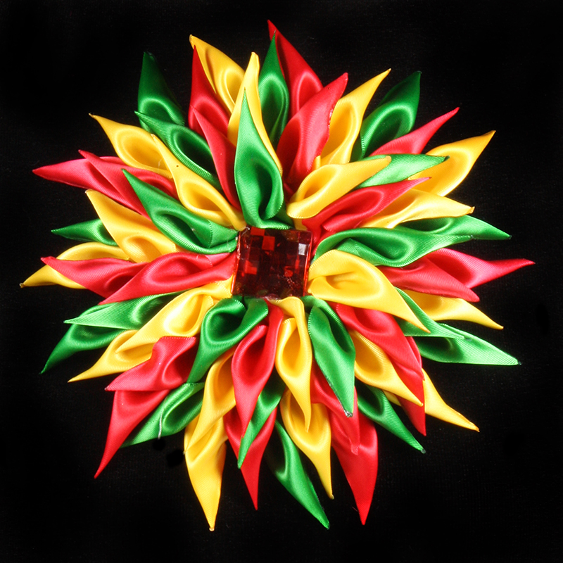 Gevouwen satijn bloem