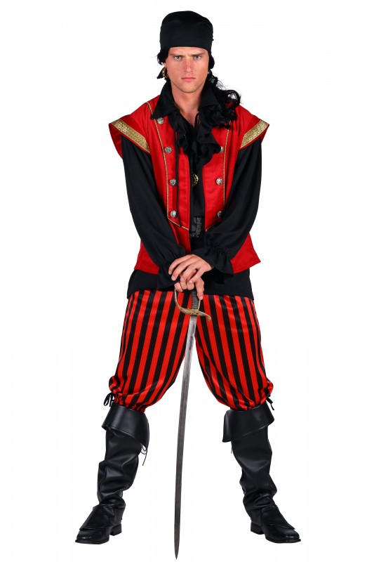 Heren Piratenkostuum "Black Beard"
