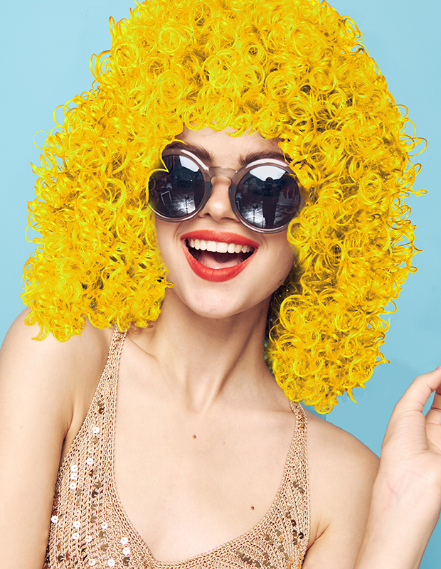 Damespruik ''Neon flow''