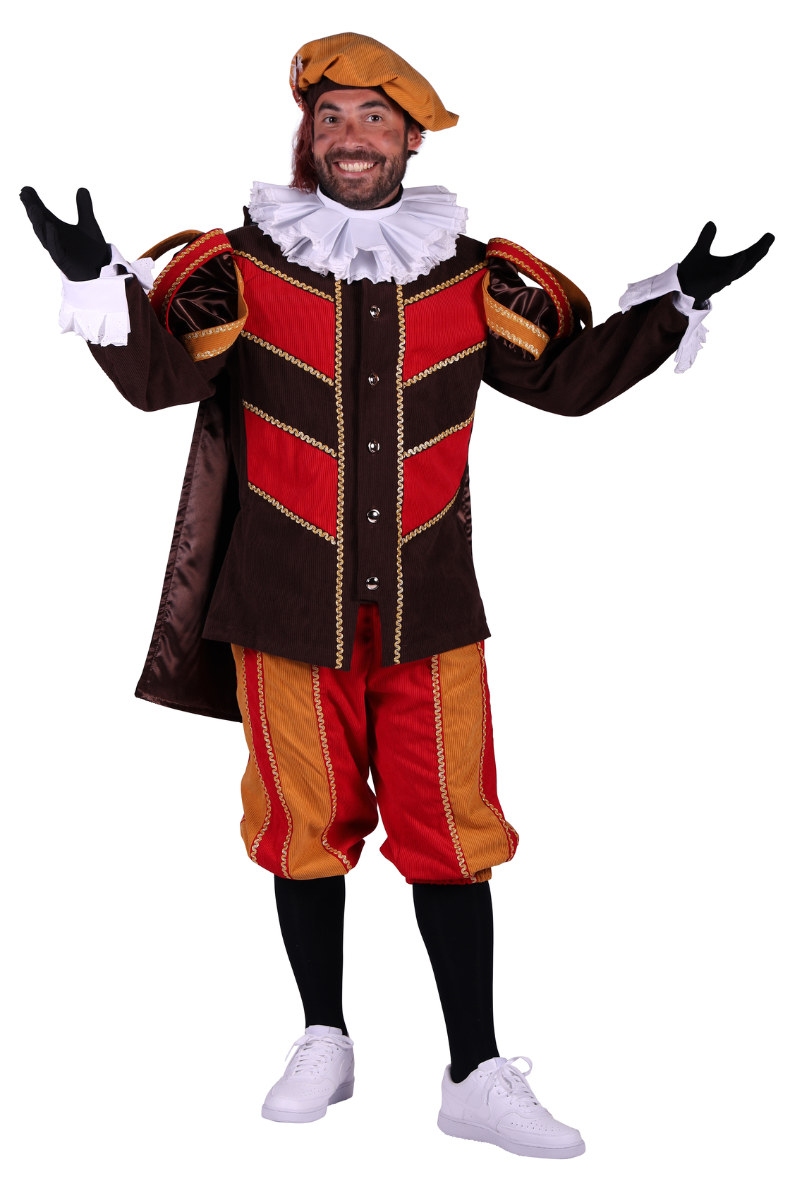 Piet ribfluweel met cape 