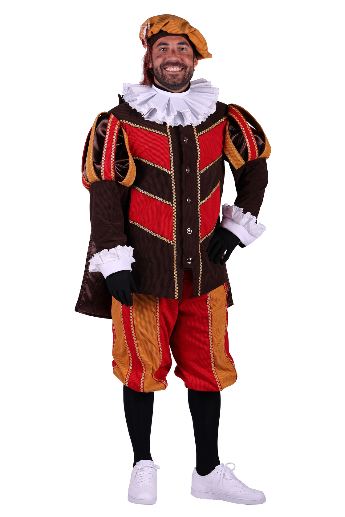 Piet ribfluweel met cape 