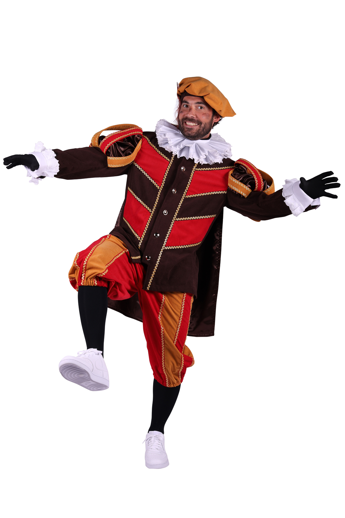 Piet ribfluweel met cape 