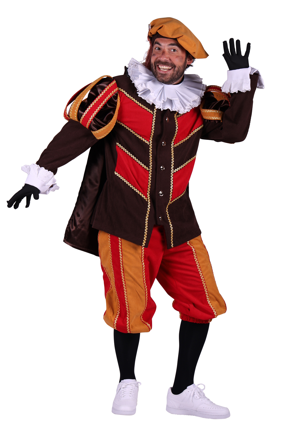 Piet ribfluweel met cape 