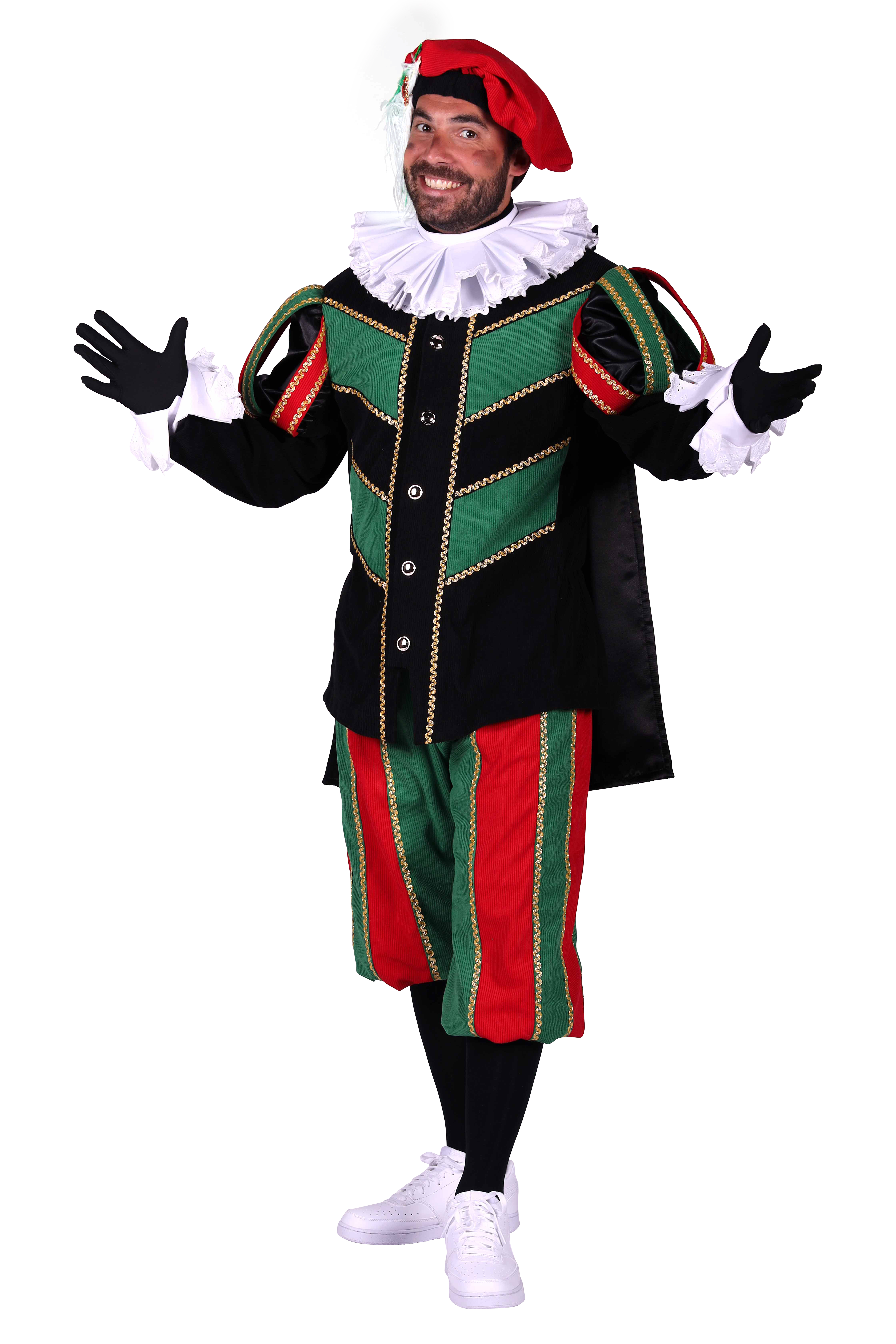 Piet ribfluweel met cape 