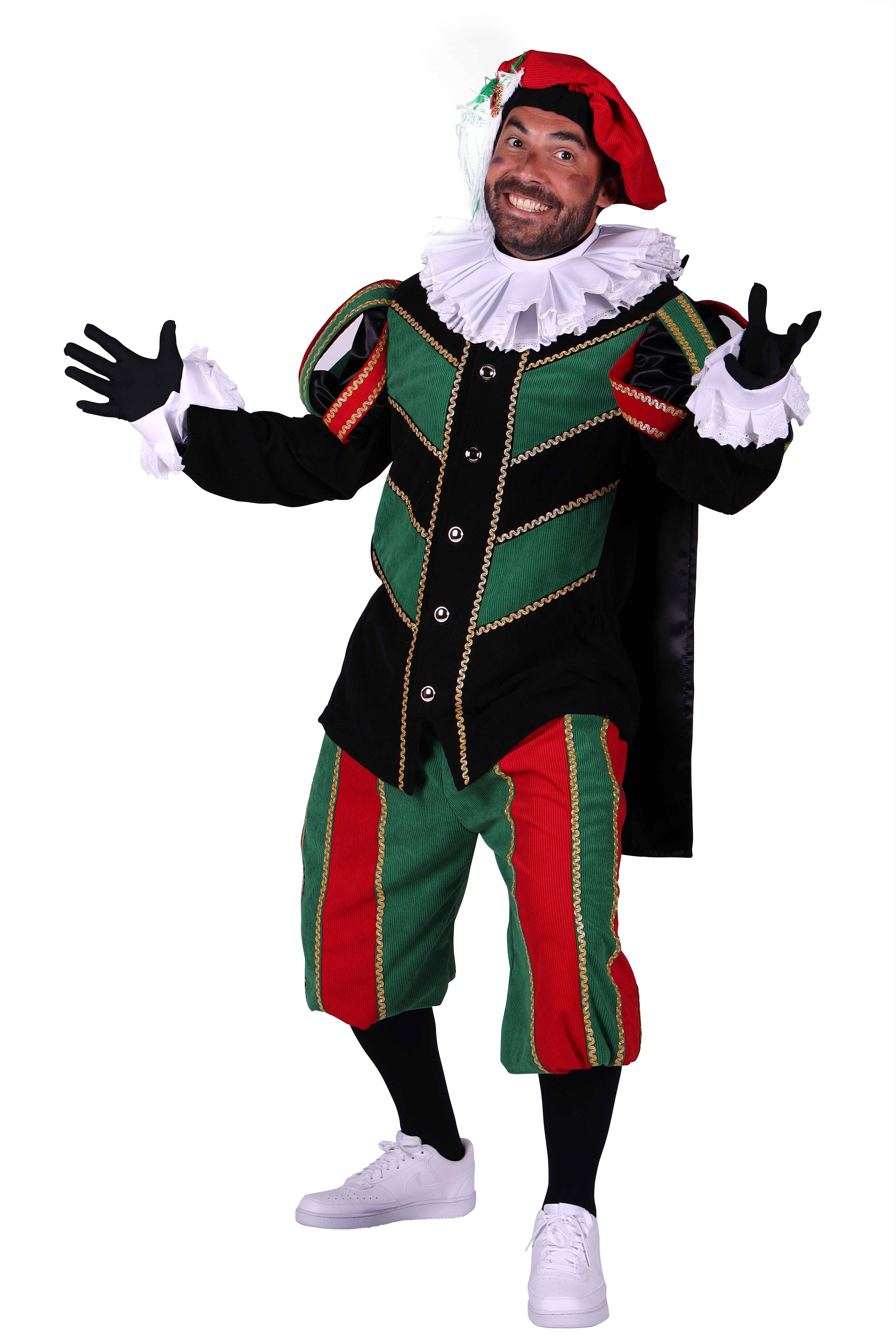 Piet ribfluweel met cape 