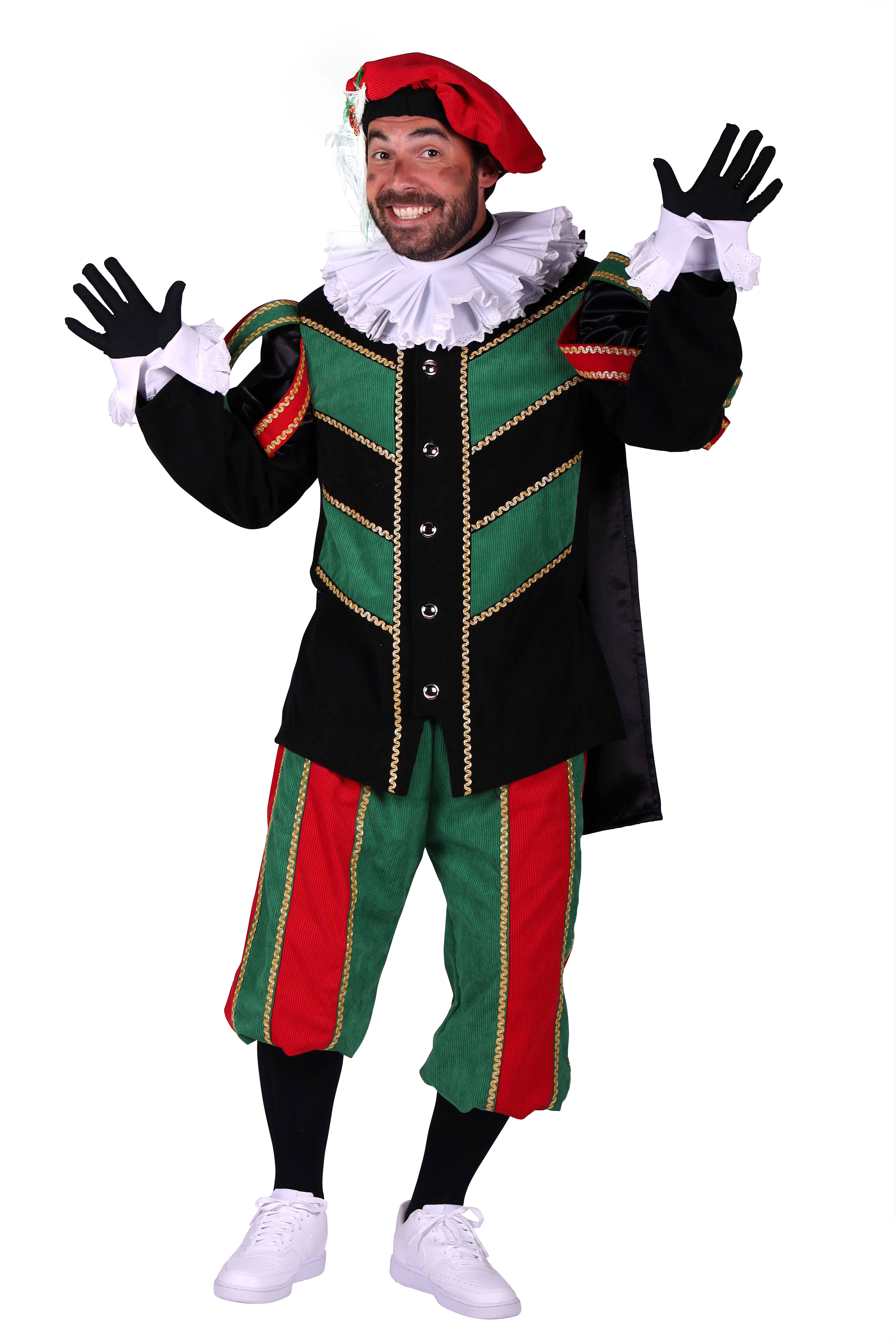 Piet ribfluweel met cape 