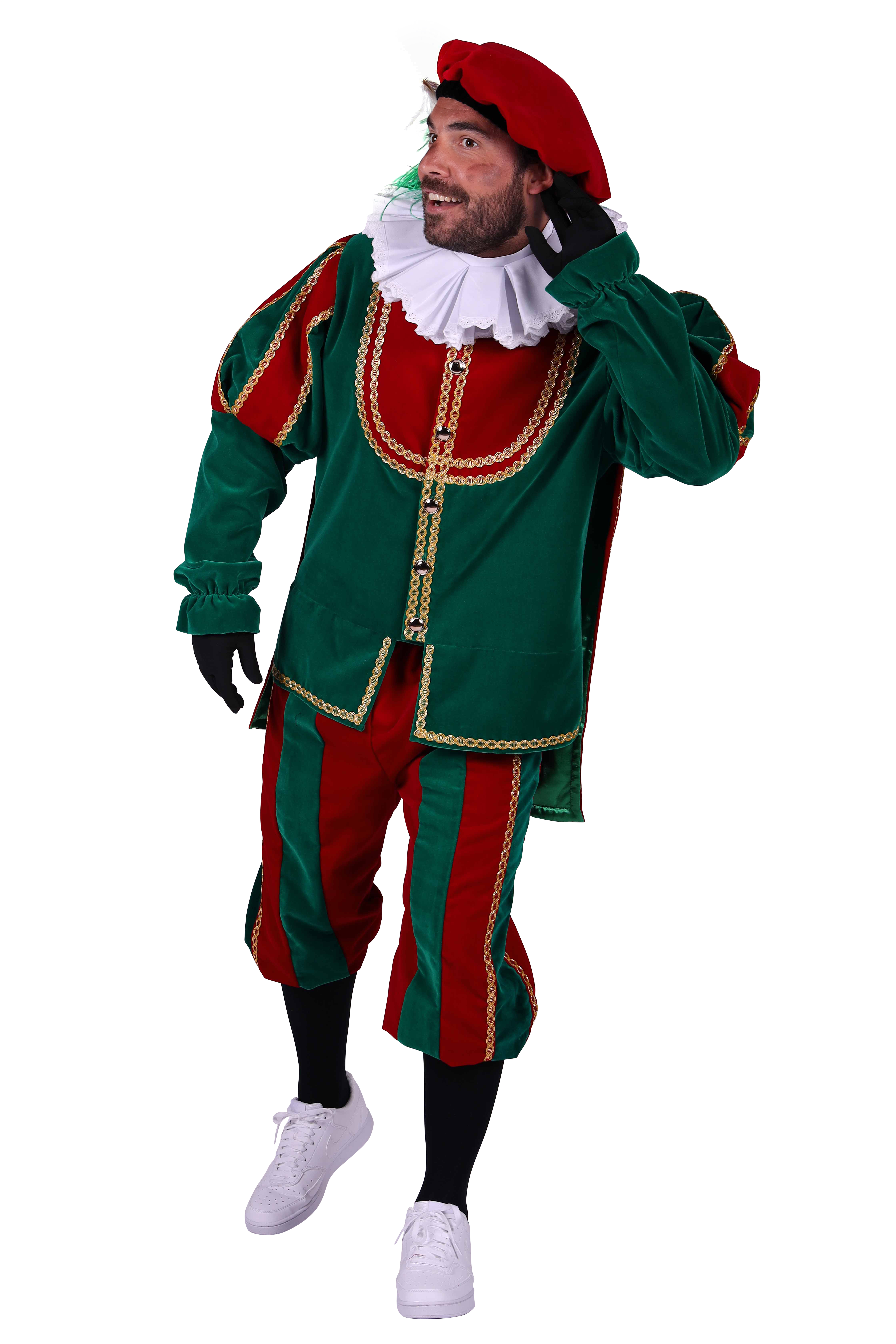 Piet fluweel luxe met cape 