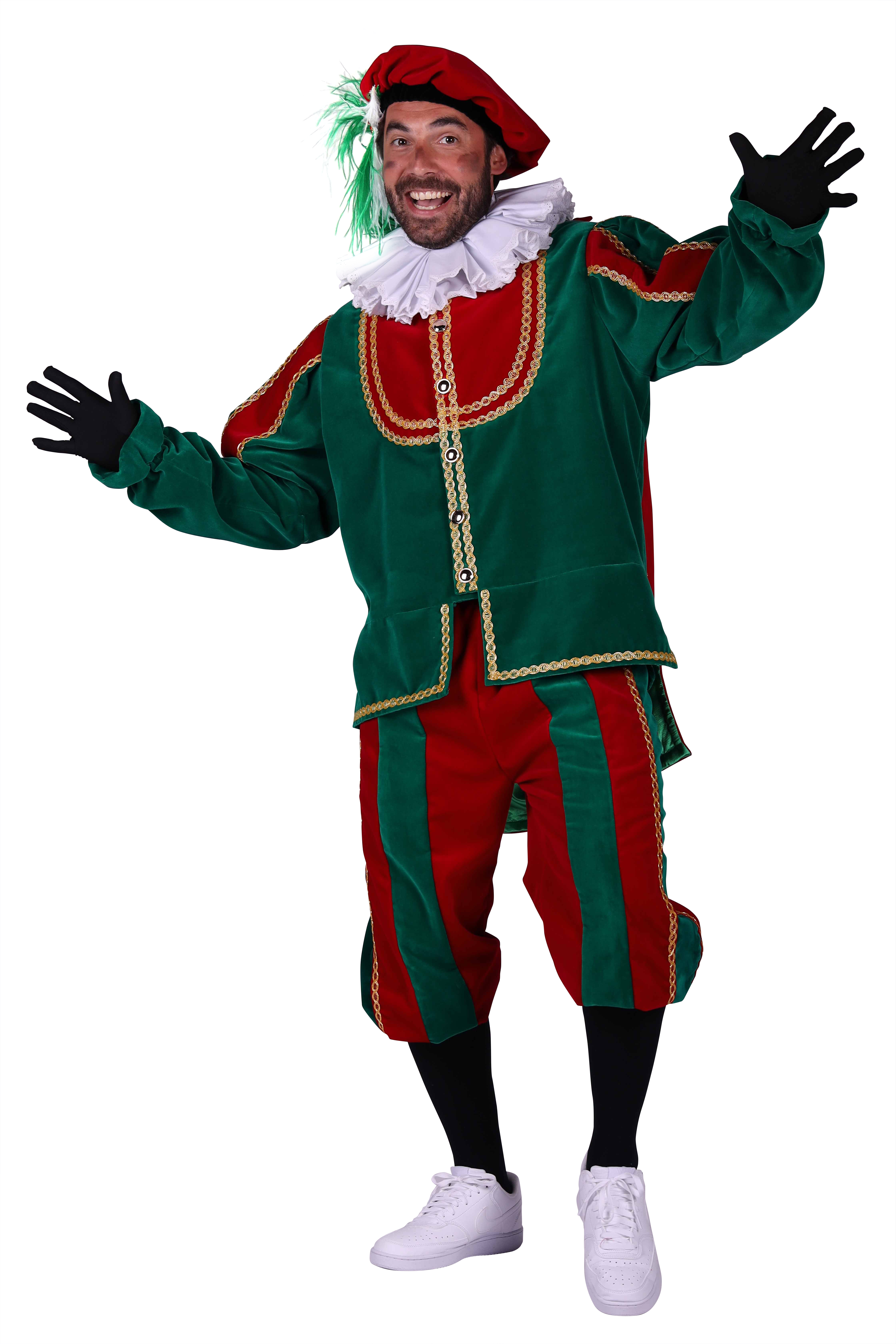 Piet fluweel luxe met cape 