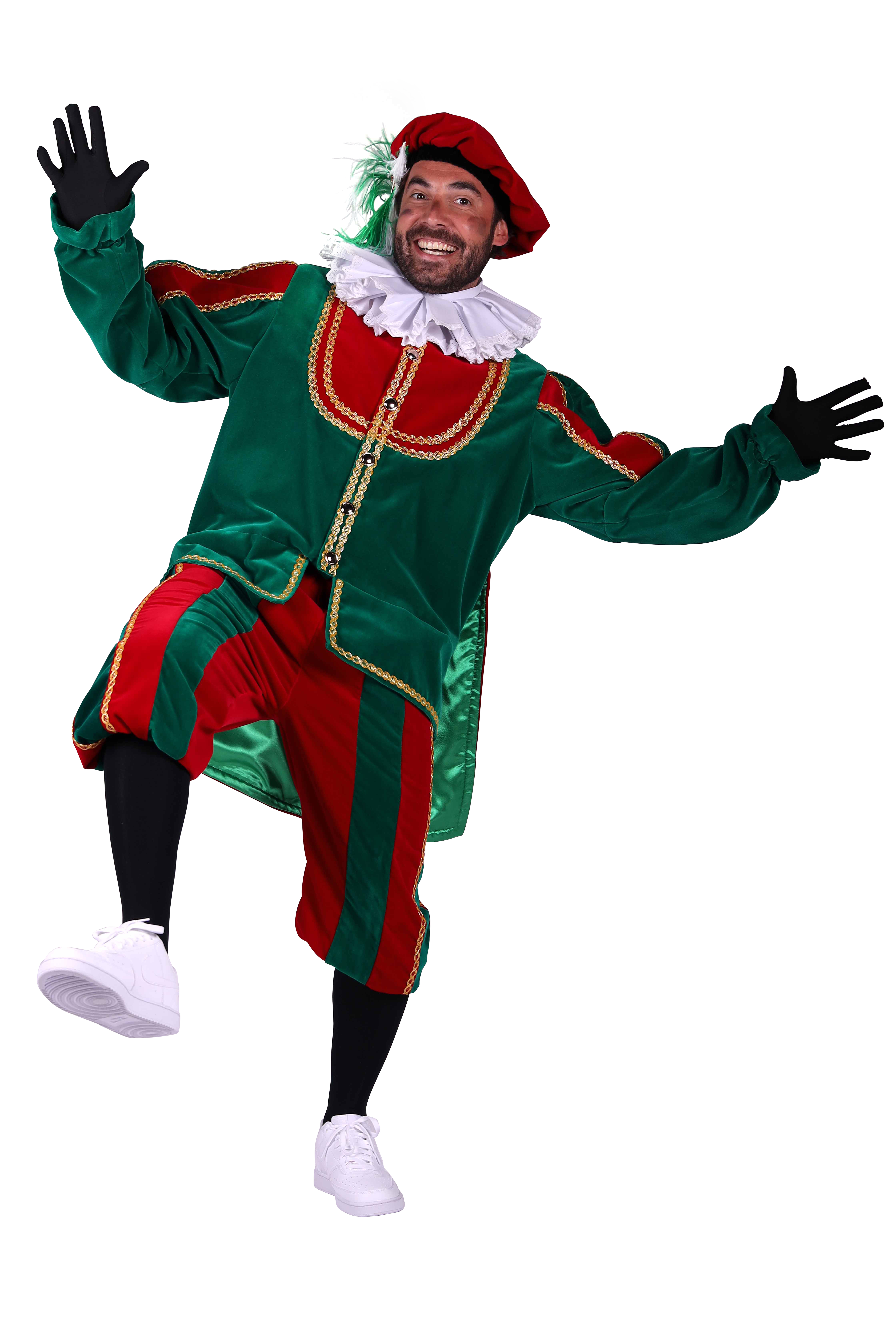 Piet fluweel luxe met cape 