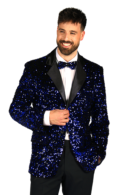 Heren pailletten colbert 