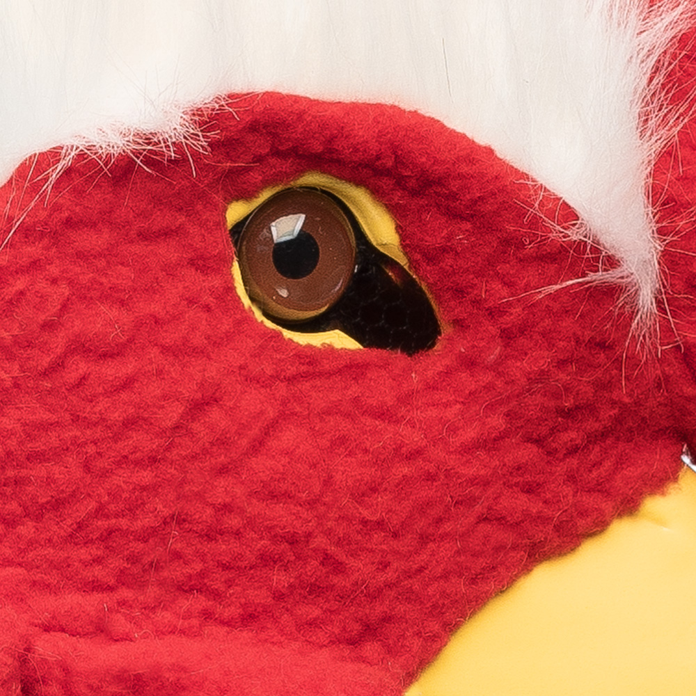 Pluchen halfmasker Haan