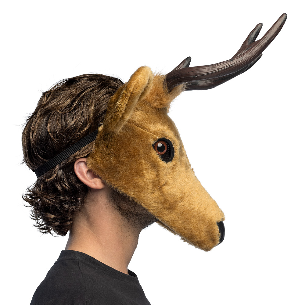Pluchen halfmasker Hert