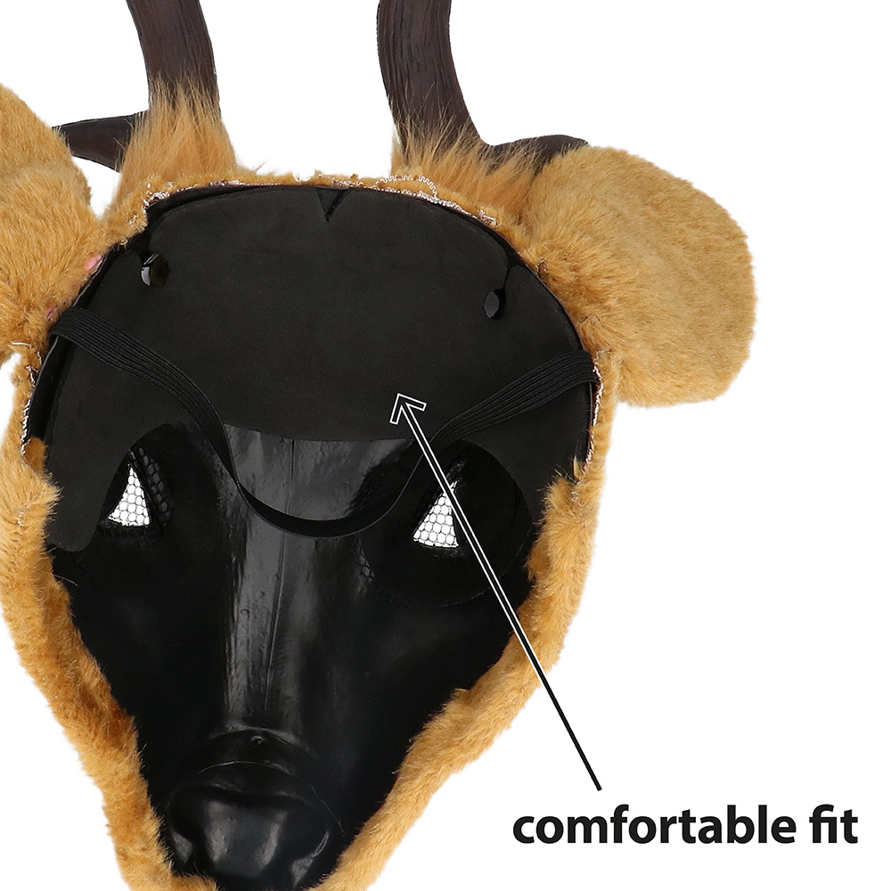 Pluchen halfmasker Hert