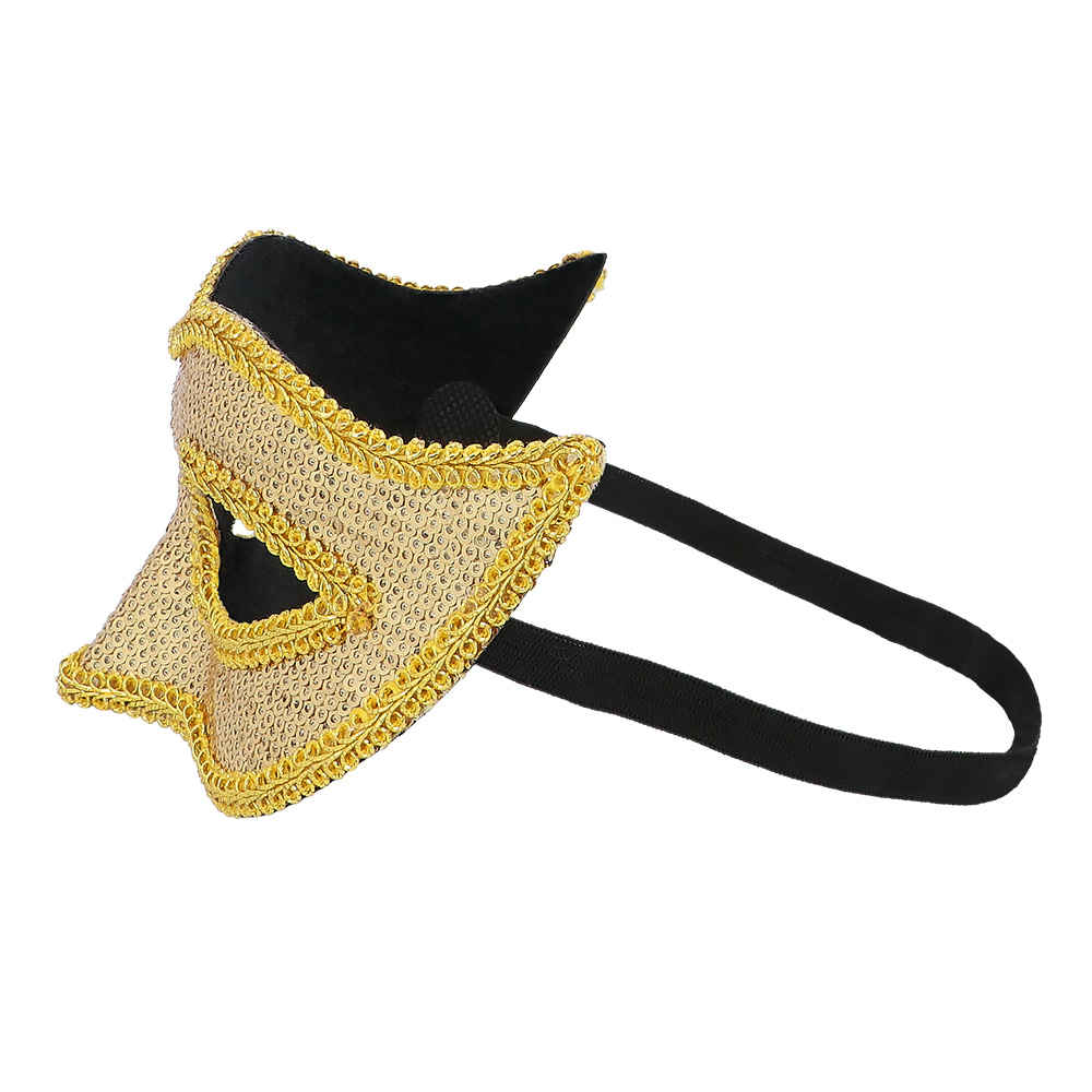 Masker Venice sequins 6 kleuren ass