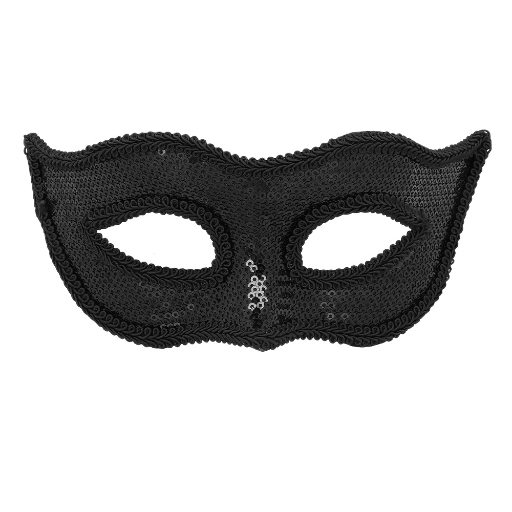 Masker Venice sequins 6 kleuren ass