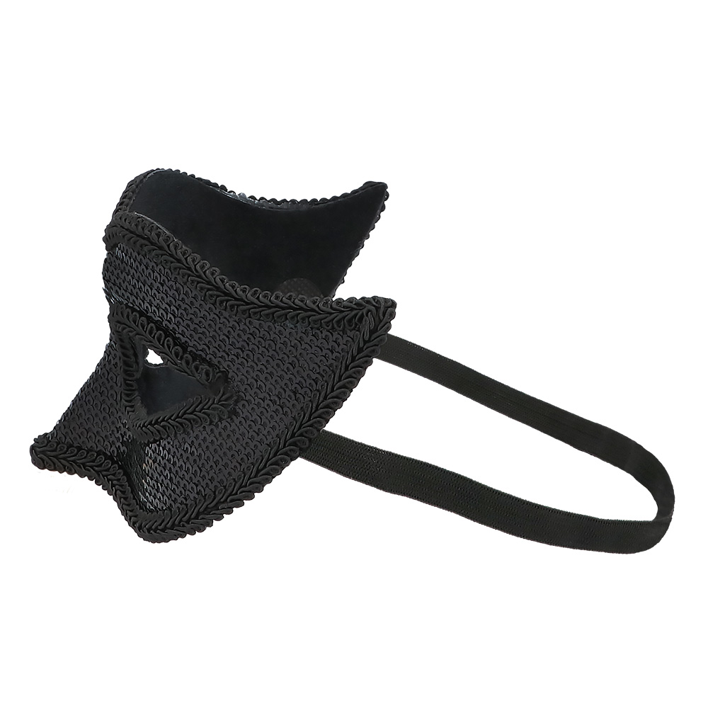 Masker Venice sequins 6 kleuren ass