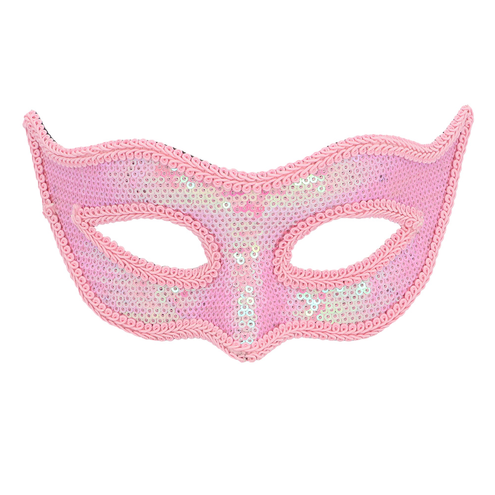 Masker Venice sequins 6 kleuren ass