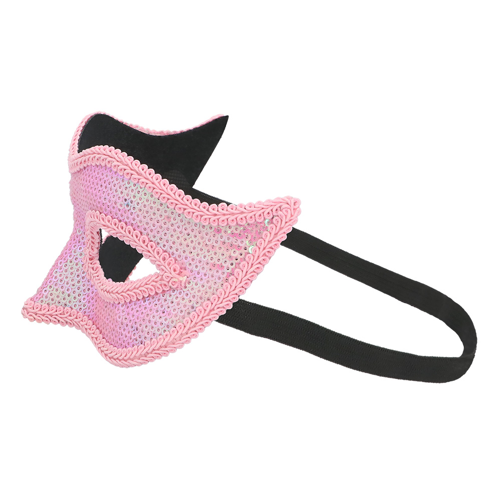 Masker Venice sequins 6 kleuren ass