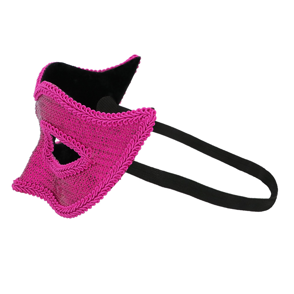 Masker Venice sequins 6 kleuren ass