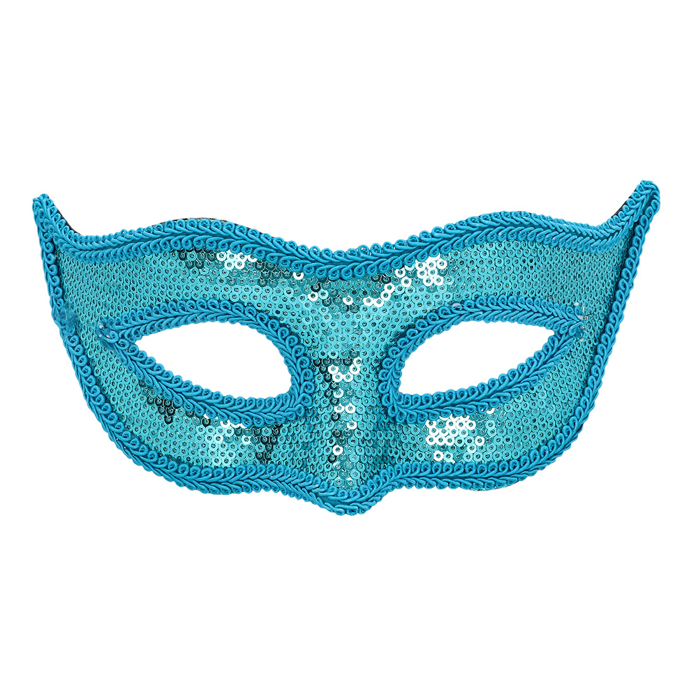 Masker Venice sequins turquoise