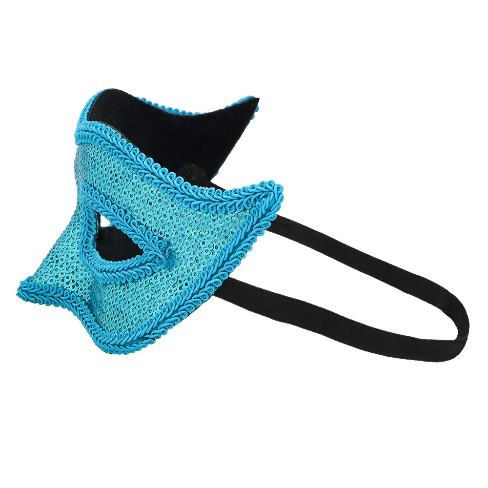 Masker Venice sequins turquoise