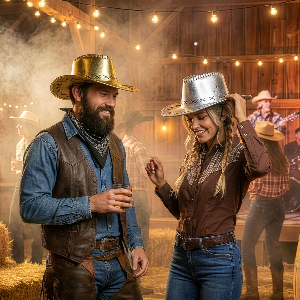 Hoed cowboy Savanne goud