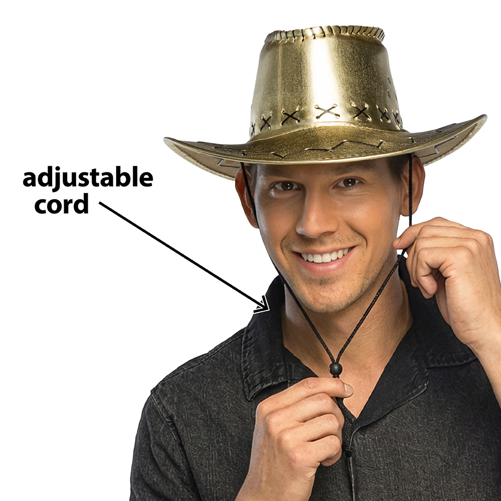 Hoed cowboy Savanne goud