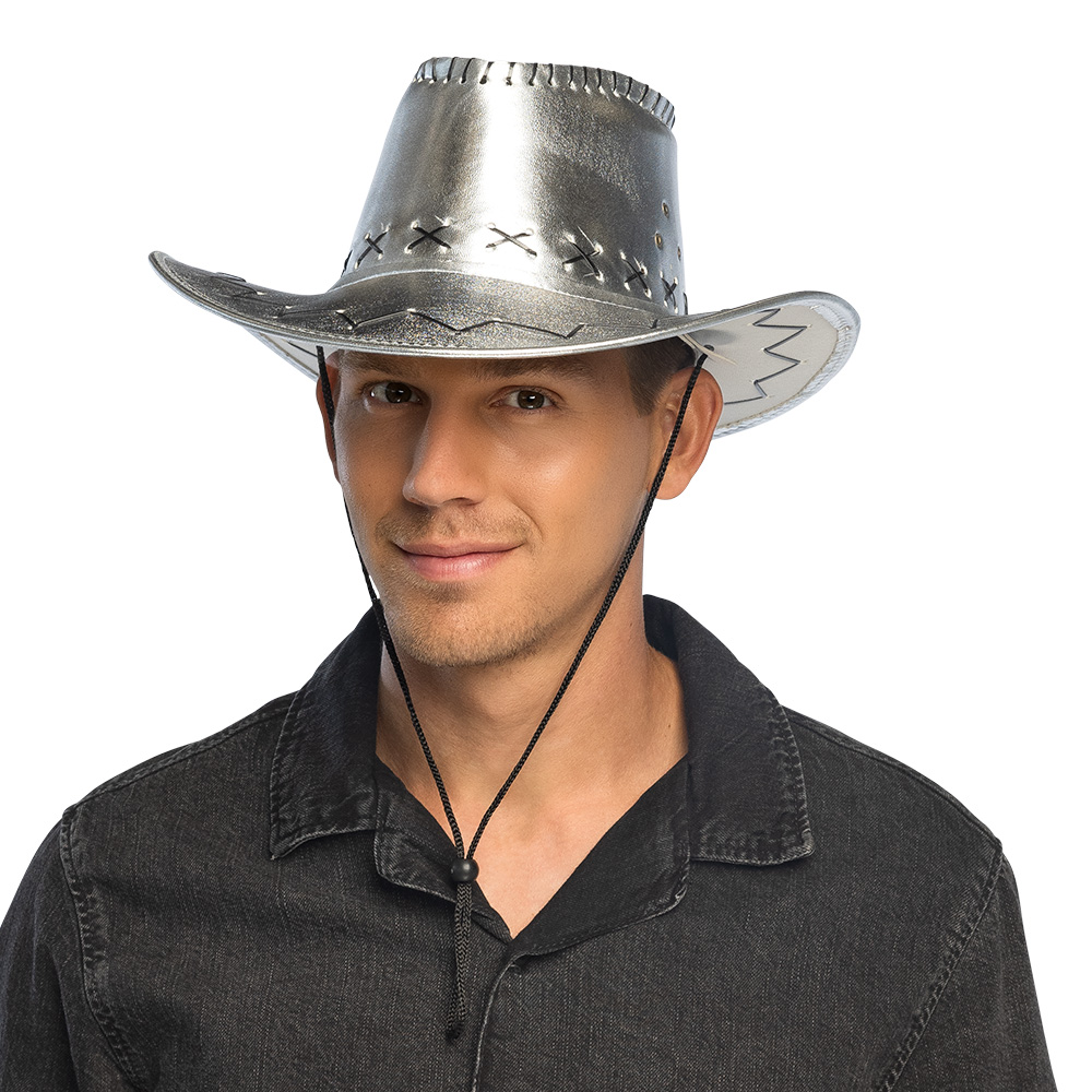 Hoed cowboy Savanne zilver