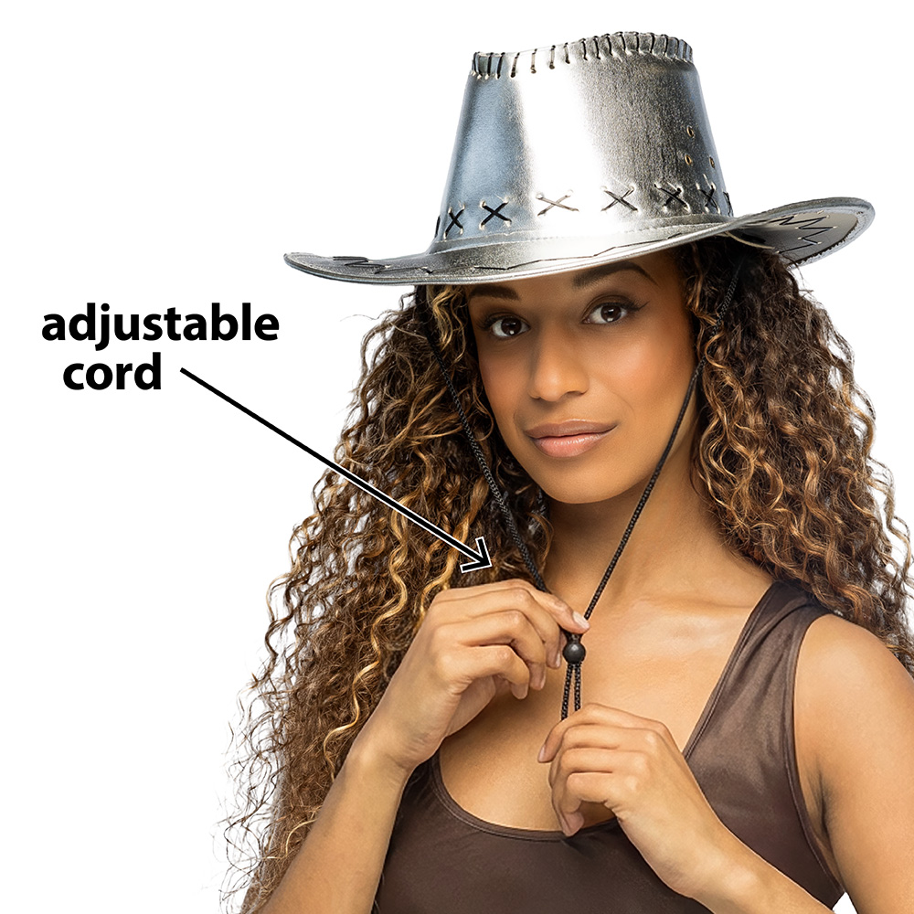 Hoed cowboy Savanne zilver