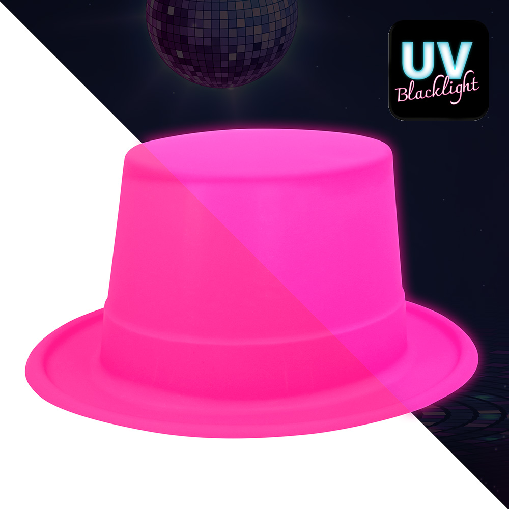 Hoed Topper neonroze UV