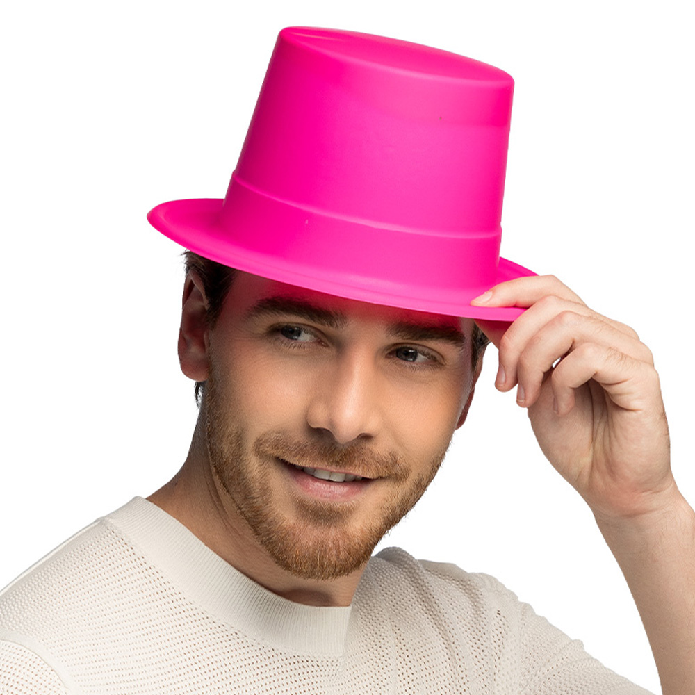 Hoed Topper neonroze UV