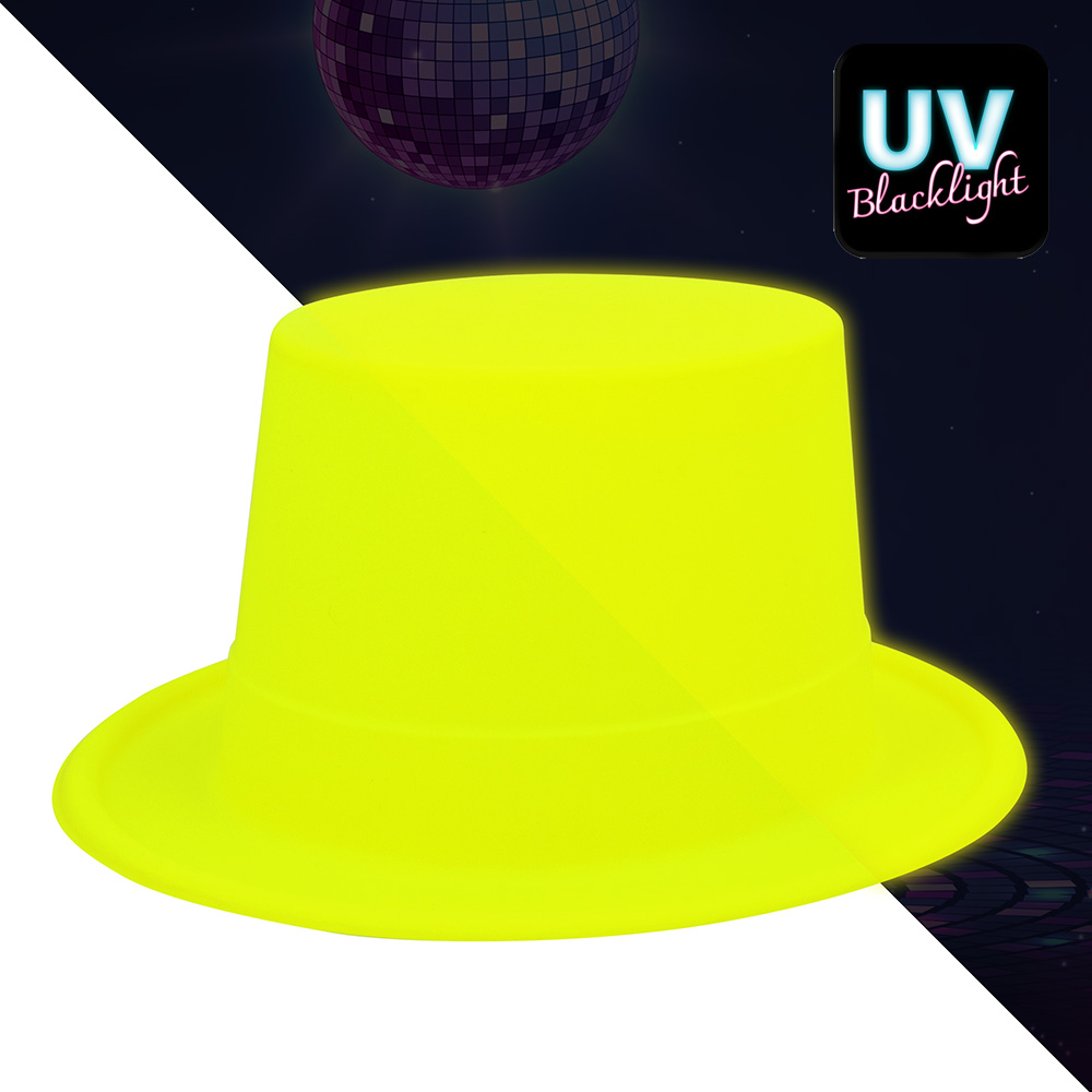 Hoed Topper neongeel UV