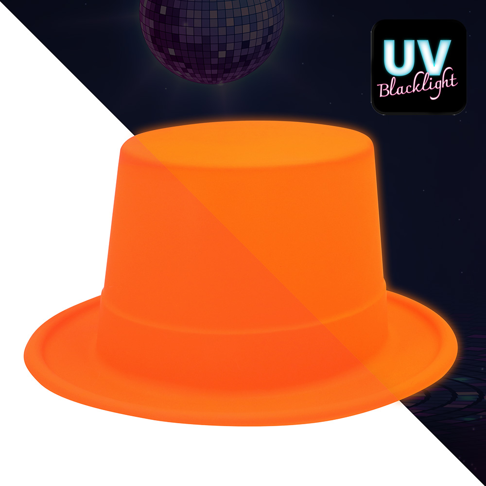 Hoed Topper neonoranje UV