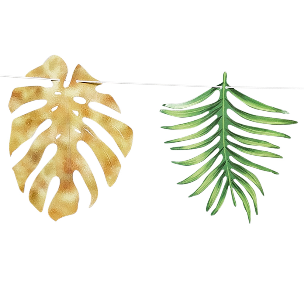 Papieren slinger Tropische bladeren (3 m)